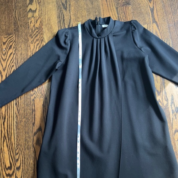 Chic Long Sleeve Black Dress - Picture 6 of 8